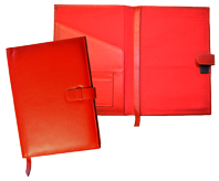 Genuine Leather Notebooks Red